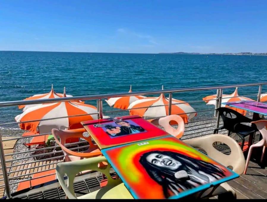 Cocon Marin 4 Studio Proche Mer Parking Wifi Cagnes-sur-Mer Eksteriør billede