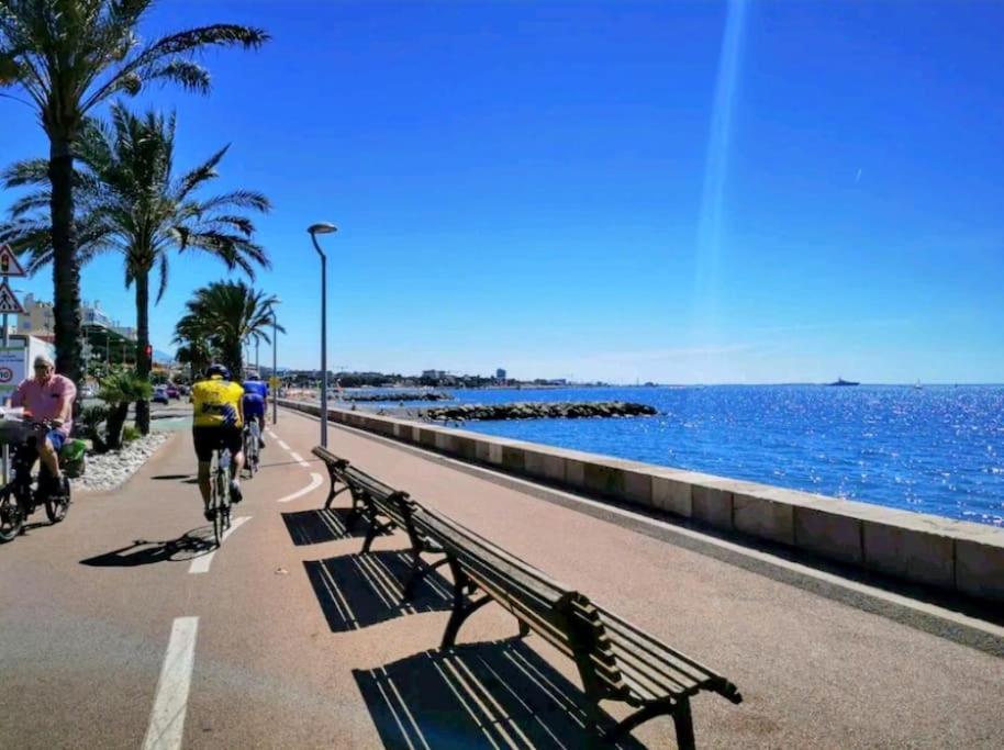 Cocon Marin 4 Studio Proche Mer Parking Wifi Cagnes-sur-Mer Eksteriør billede